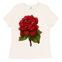 Bone Oklahoma Rose Illustrations Ladies Tee - LillyAllenDesigns