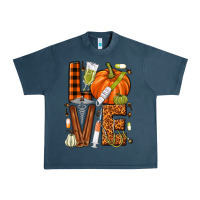 Midnight Navy Fall Nurse love Urban Heavy Tee - NancyCooperArtShop