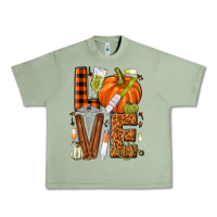 Oil Green Fall Nurse love Urban Heavy Tee - NancyCooperArtShop