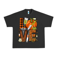Pigment Black Fall Nurse love Urban Heavy Tee - NancyCooperArtShop