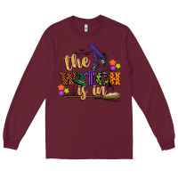 Burgundy the witch is in Long Sleeve Tee - CowGirlArtShop
