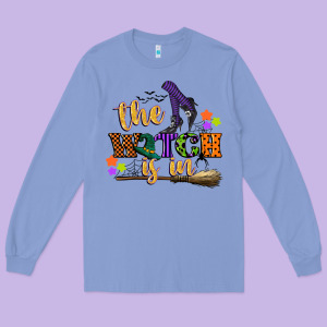 The Witch Is In Long Sleeve Tee Designed By Cowgirlartshop