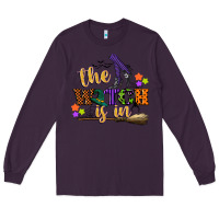 Plum the witch is in Long Sleeve Tee - CowGirlArtShop