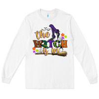 White the witch is in Long Sleeve Tee - CowGirlArtShop