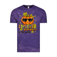 Cloud Purple Coolest Pumpkin In The Patch Vintage Tee - texasbilliewilder