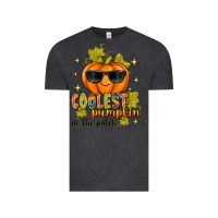 Vintage Black Coolest Pumpkin In The Patch Vintage Tee - texasbilliewilder