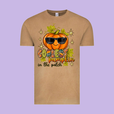Coolest Pumpkin In The Patch Vintage Tee Designed By Texasbilliewilder