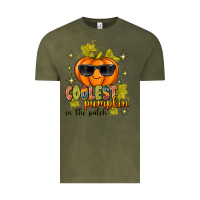 Vintage Olive Coolest Pumpkin In The Patch Vintage Tee - texasbilliewilder