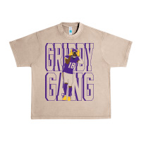 French Oak Justin Jefferson -Griddy Gang Urban Heavy Tee - lanVoArt