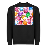 Black Easter Eggs Seamless Pattern Heavyweight Sweatshirt - BundleAndBundleShop