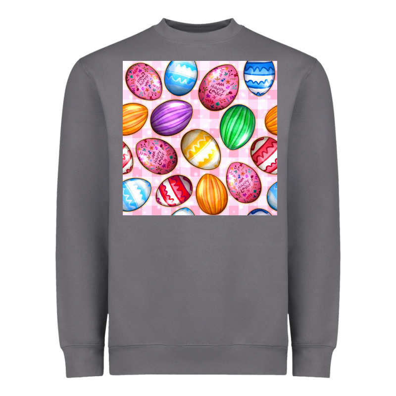 Easter Eggs Seamless Pattern Heavyweight Sweatshirt by BundleAndBundleShop | Teevron