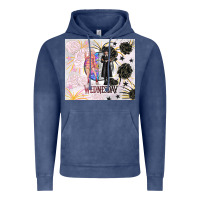Vintage Denim gothic girl and colorful girl best friends with ro Vintage Hoodie - TumblerDesignByShophia
