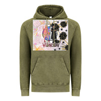 Vintage Olive gothic girl and colorful girl best friends with ro Vintage Hoodie - TumblerDesignByShophia