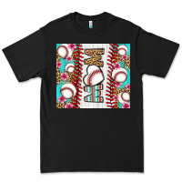 Black baseball mom Premium Tee - LillyAllenDesigns