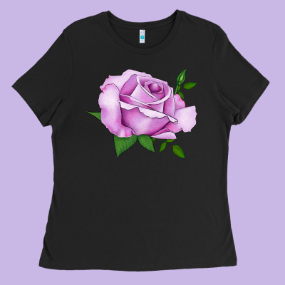 Life's Little Pleasures Rose Ladies Tee Designed By Lillyallendesigns