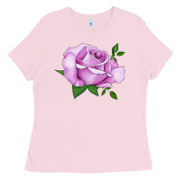 Bubblegum Pink Life's Little Pleasures Rose Ladies Tee - LillyAllenDesigns