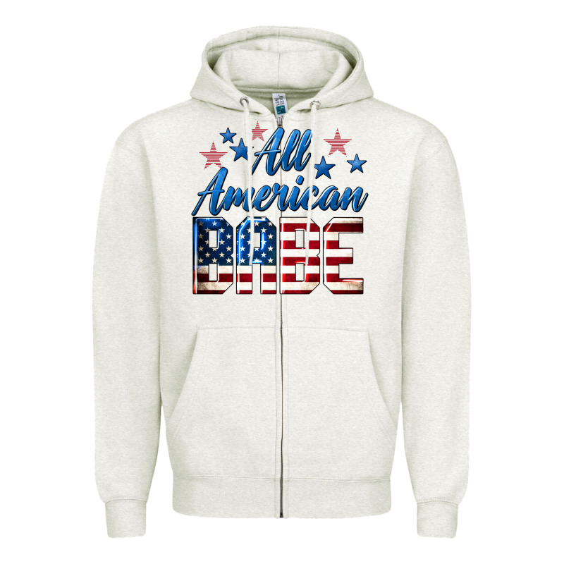 All American Babe Zipper Hoodie by LillyAllenDesigns | Teevron
