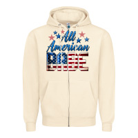 Sandshell All American Babe Zipper Hoodie - LillyAllenDesigns