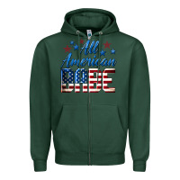 Sports Green All American Babe Zipper Hoodie - LillyAllenDesigns