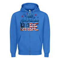 True Royal All American Babe Zipper Hoodie - LillyAllenDesigns