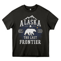Asphalt Alaska The Last Frontier Heavy Core Tee - lanVoArt