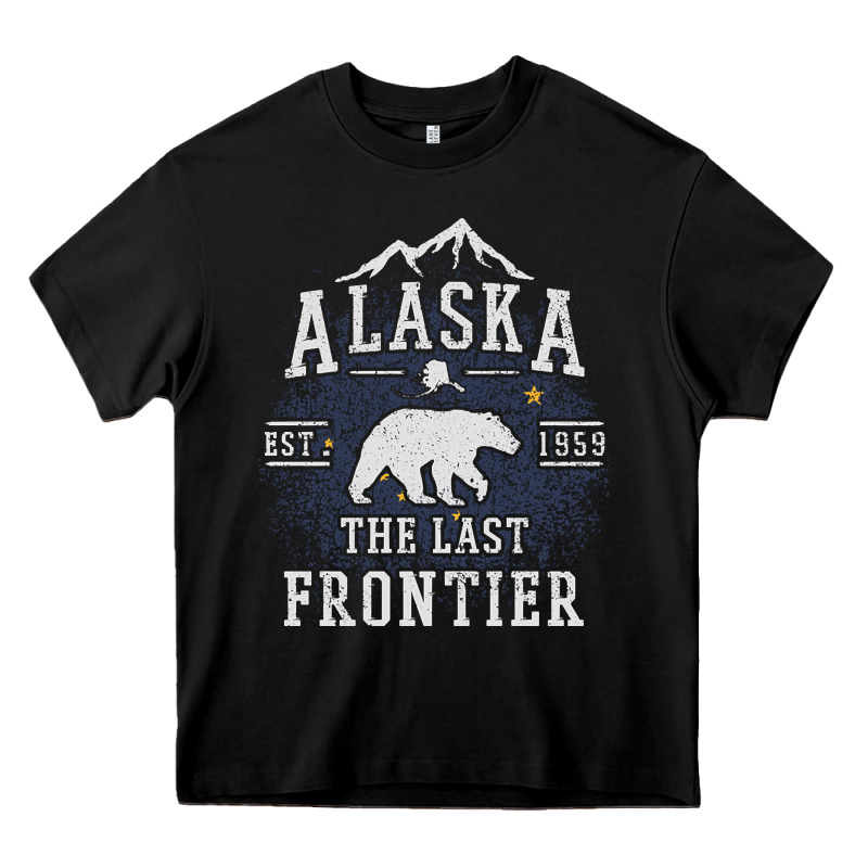 Alaska The Last Frontier Heavy Core Tee by lanVoArt | Teevron