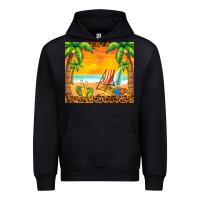 Black sunset beach Urban Hoodie - BarkalooDesign