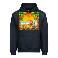 Navy sunset beach Urban Hoodie - BarkalooDesign