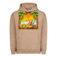 Pigment Burro sunset beach Urban Hoodie - BarkalooDesign