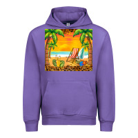 Tulip sunset beach Urban Hoodie - BarkalooDesign