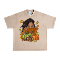 French Oak Fall with black girl Urban Heavy Tee - NancyCooperArtShop