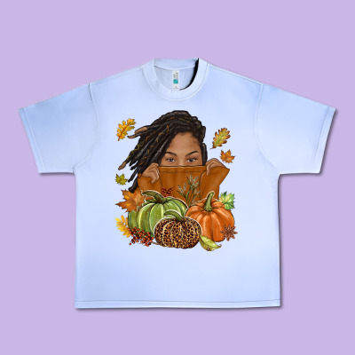 Fall With Black Girl Urban Heavy Tee Designed By Nancycooperartshop