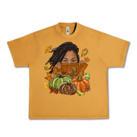 Peanut Butter Fall with black girl Urban Heavy Tee - NancyCooperArtShop