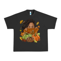 Pigment Black Fall with black girl Urban Heavy Tee - NancyCooperArtShop