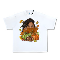 White Fall with black girl Urban Heavy Tee - NancyCooperArtShop