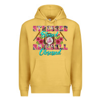 Antique Gold stressed blessed & baseball obsessed Premium Hoodie - BundleAndBundleShop