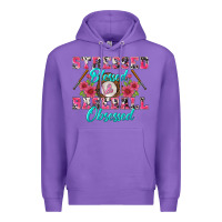 Purple stressed blessed & baseball obsessed Premium Hoodie - BundleAndBundleShop