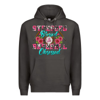Smoke stressed blessed & baseball obsessed Premium Hoodie - BundleAndBundleShop