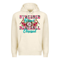 Tofu stressed blessed & baseball obsessed Premium Hoodie - BundleAndBundleShop