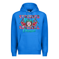 True Royal stressed blessed & baseball obsessed Premium Hoodie - BundleAndBundleShop