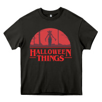 Asphalt Halloween Things Strange Halloween Heavy Core Tee - lanVoArt