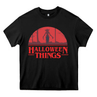 Black Halloween Things Strange Halloween Heavy Core Tee - lanVoArt