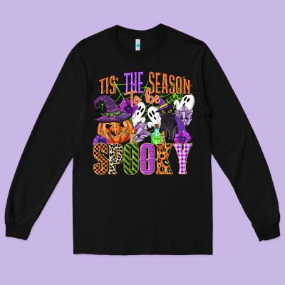 Tis The Season To Be Spooky Long Sleeve Tee Designed By Cowgirlartshop