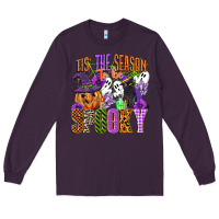 Plum tis the season to be spooky Long Sleeve Tee - CowGirlArtShop