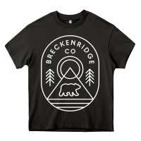 Asphalt Breckenridge Colorado Bear Mountains Trees Hiking Heavy Core Tee - lanVoArt