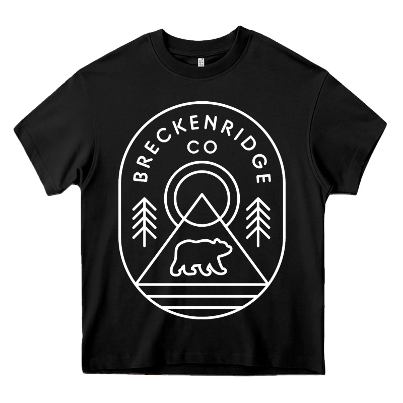 Breckenridge Colorado Bear Mountains Trees Hiking Heavy Core Tee by lanVoArt | Teevron
