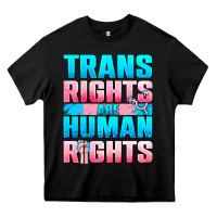 Black Trans Rights Are Human Rights Heavy Core Tee - BundleAndBundleShop