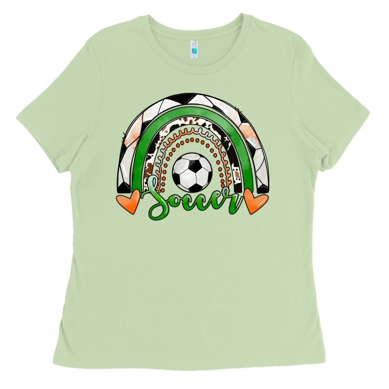 Soccer Rainbow Ladies Tee by RanaPortraitStore | Teevron