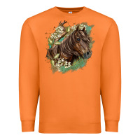 Carrot missouri horse floral background Premium Sweatshirt - LillyAllenDesigns