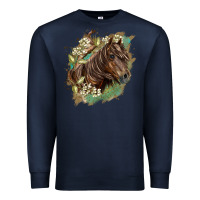 Missouri Horse Floral Background Premium Sweatshirt | Teevron